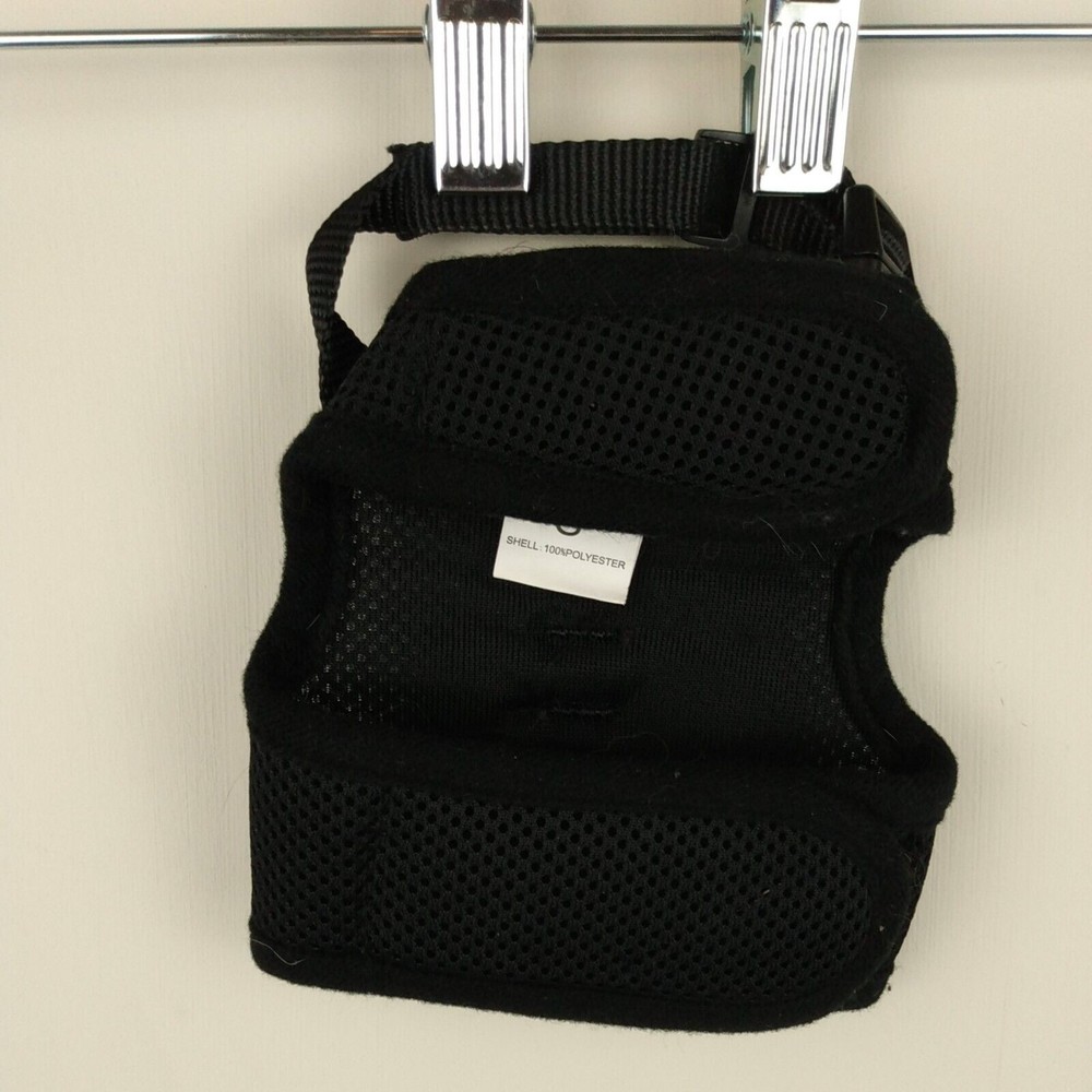 Black Comfort Mesh Adjustable Dog Cat Harness for Puppies or Kitties Size XS/S - Picture 2 of 5